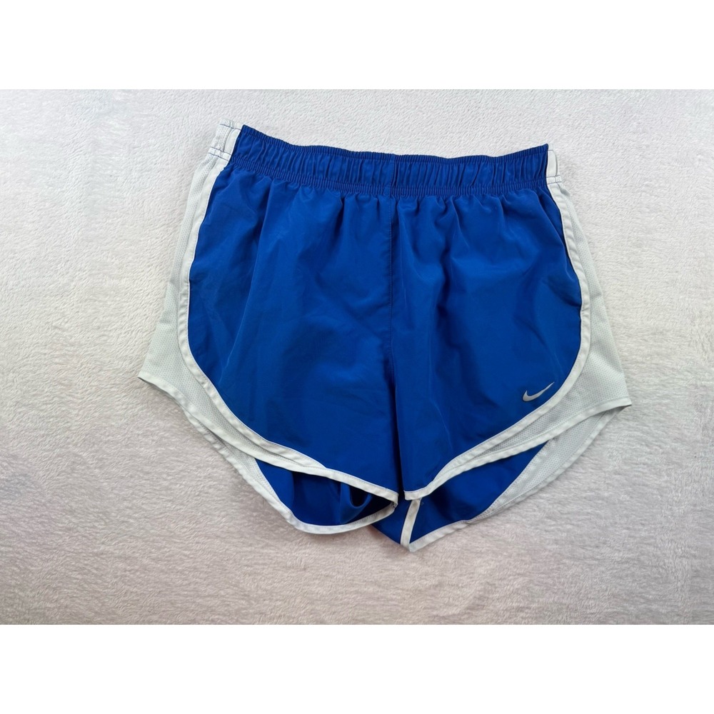 WOMEN'S Nike Medium ROYAL BLUE SMALL DRI-FIT LINED Running Shorts Athletic